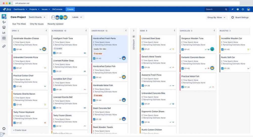 example-scrum-board